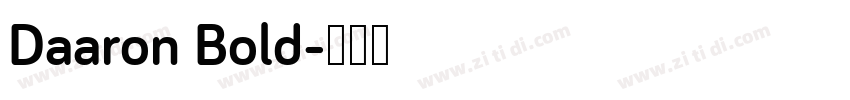 Daaron Bold字体转换